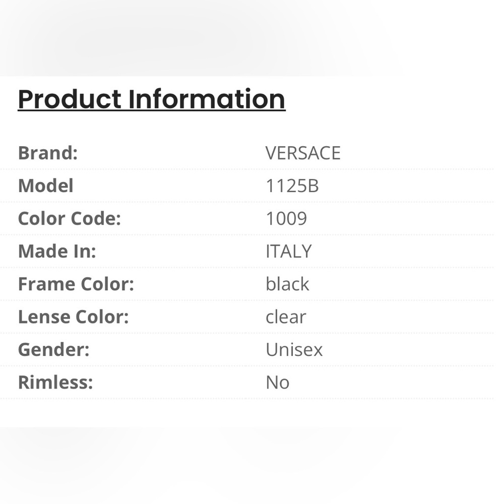 Versage Rectangular Eyeglass Frames Made In Italy… - image 2